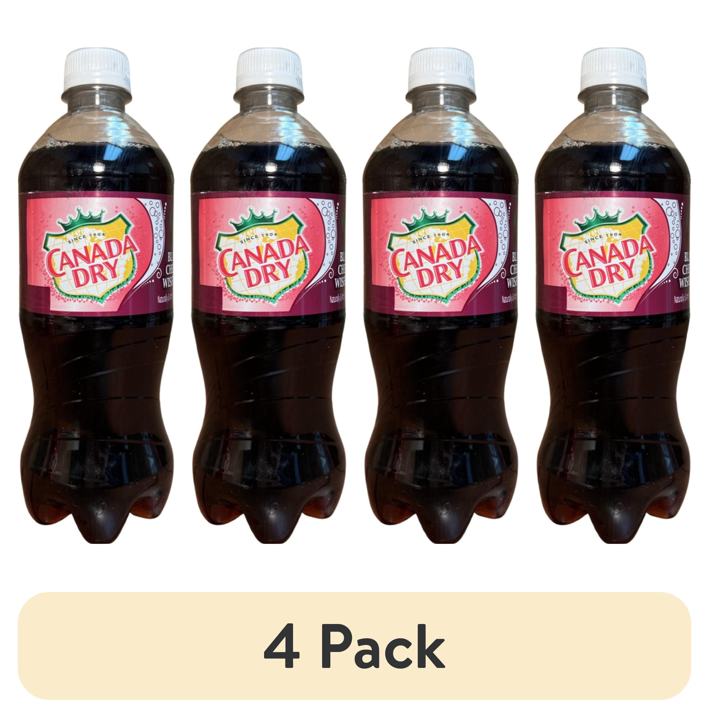 (4 pack) Canada Dry Black Cherry Wishniak Soda, 20 Fl. oz.