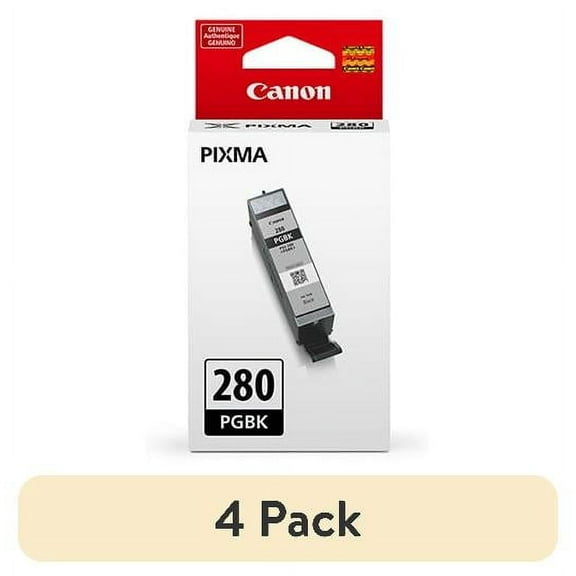 (4 pack) Canon, CNMPGI280PBK, PG-280 Pigment Black Ink Cartridge, 1 Each