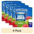 thumbnail image 1 of (4 pack) Capri Sun 100% Juice from Concentrate Juice Boxes, 10 Pouches, for School Lunches and On-the-Go Hydration, Apple with Added Ingredients, All Natural Ingredients, 6 oz, 1 of 17