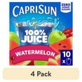 thumbnail image 1 of (4 pack) Capri Sun 100% Juice Watermelon Juice Box Pouches, 10 ct Box, 6 fl oz Pouches, 1 of 17