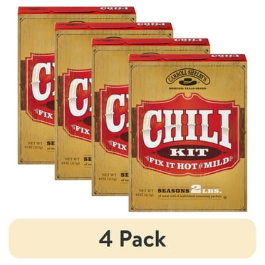 (4 pack) Carroll Shelby's Chili Kit, 3.65 oz
