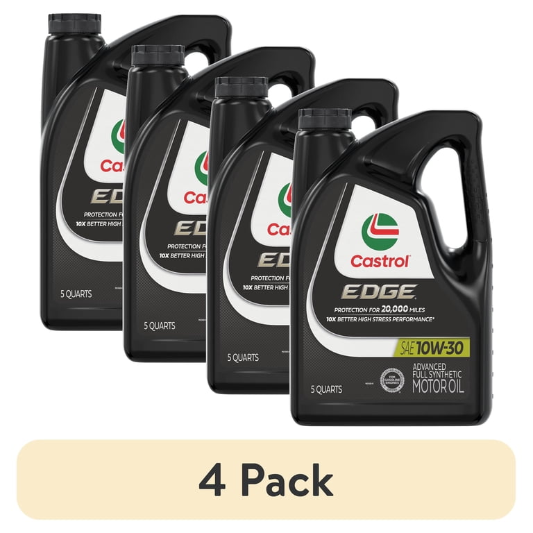Castrol EDGE 10W-30 全合成油 4L 2缶セット 4 pack) Castrol EDGE 10W-30 Advanced Full Synthetic Motor Oil, 5