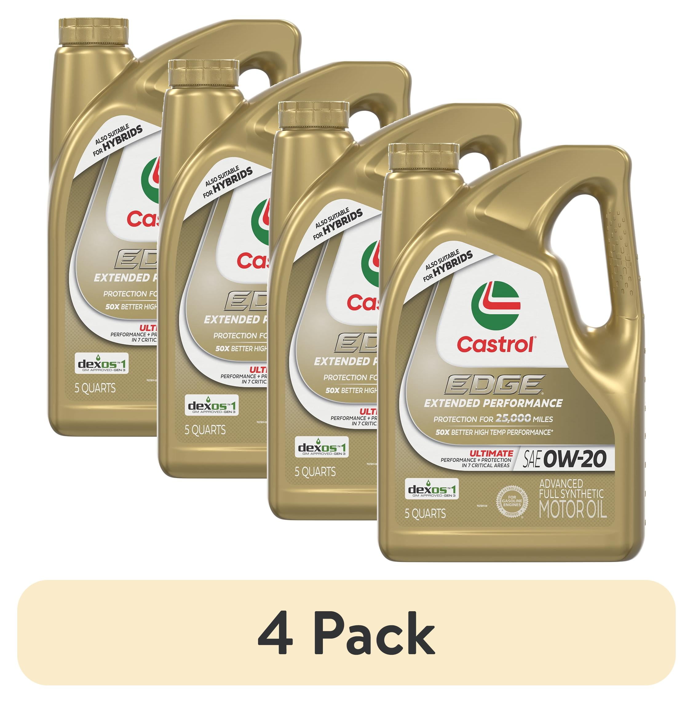 5 pack) Castrol EDGE Extended Performance 0W-20 Advanced Full