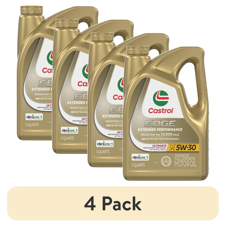 4 pack) Castrol EDGE Extended Performance 5W-30 Advanced Full