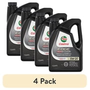 4 pack Castrol EDGE High Mileage 5W-20 Advanced Full Synthetic Motor Oil, 5 Quarts