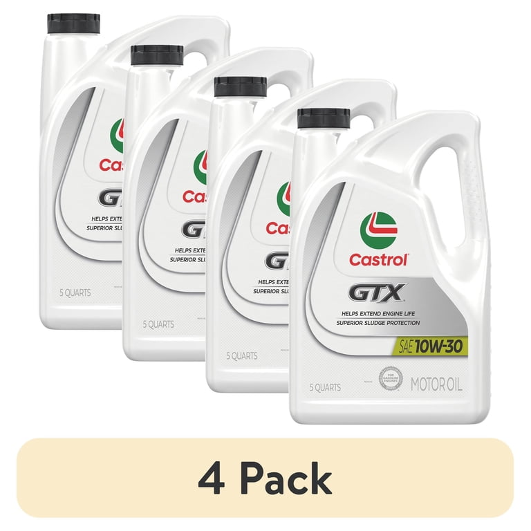 Castrol GTX 10W-30 エンジンオイル 4L 5本セット 4 pack) Castrol GTX 10W-30 Conventional Motor Oil, 5 Quarts