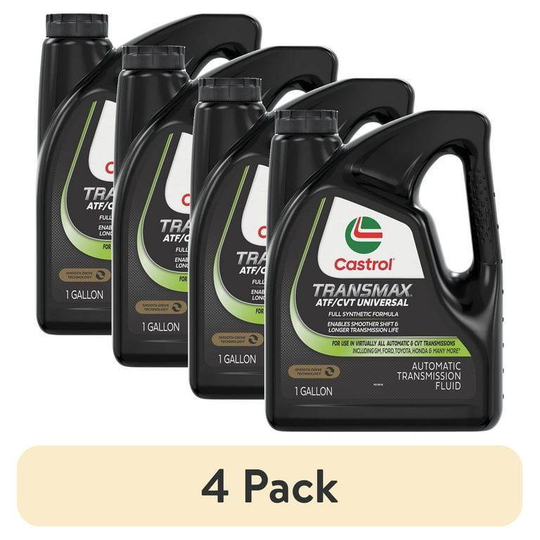 4 pack) Castrol Transmax ATF/CVT Universal Automatic Transmission