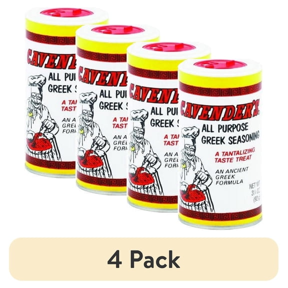 (4 pack) Cavender's All Purpose Greek Seasoning, 3.5 Oz