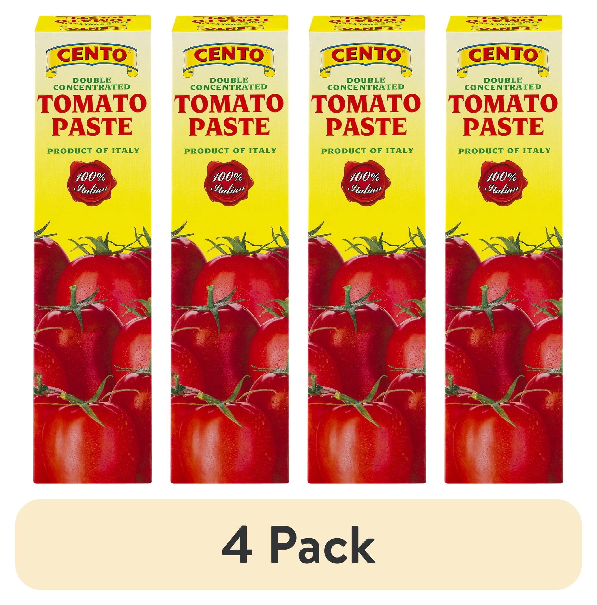 (4 pack) Cento Tomato Paste, 4.56 oz – allergens not contained