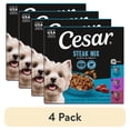thumbnail image 1 of (4 pack) Cesar Filets In Gravy Variety Flavors Wet Dog Food Adult, 3.5 Oz. Easy Peel Trays (24 Pack), 1 of 15