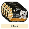 thumbnail image 1 of (4 pack) Cesar Simply Crafted Chicken, Carrots, Barley & Spinach Wet Dog Food Meal Topper, 1.3 oz Tub, 1 of 13