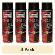 (4 pack) Champion Chain Lube Machine & Tool Lubricant 49981 Lithium Grease Can, 1" x 1" x 1" - Black (1 Pack)