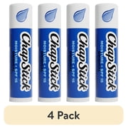 4 pack ChapStick Moisturizer Original Lip Balm Tube, SPF 15, 0.15 oz, 1 Count