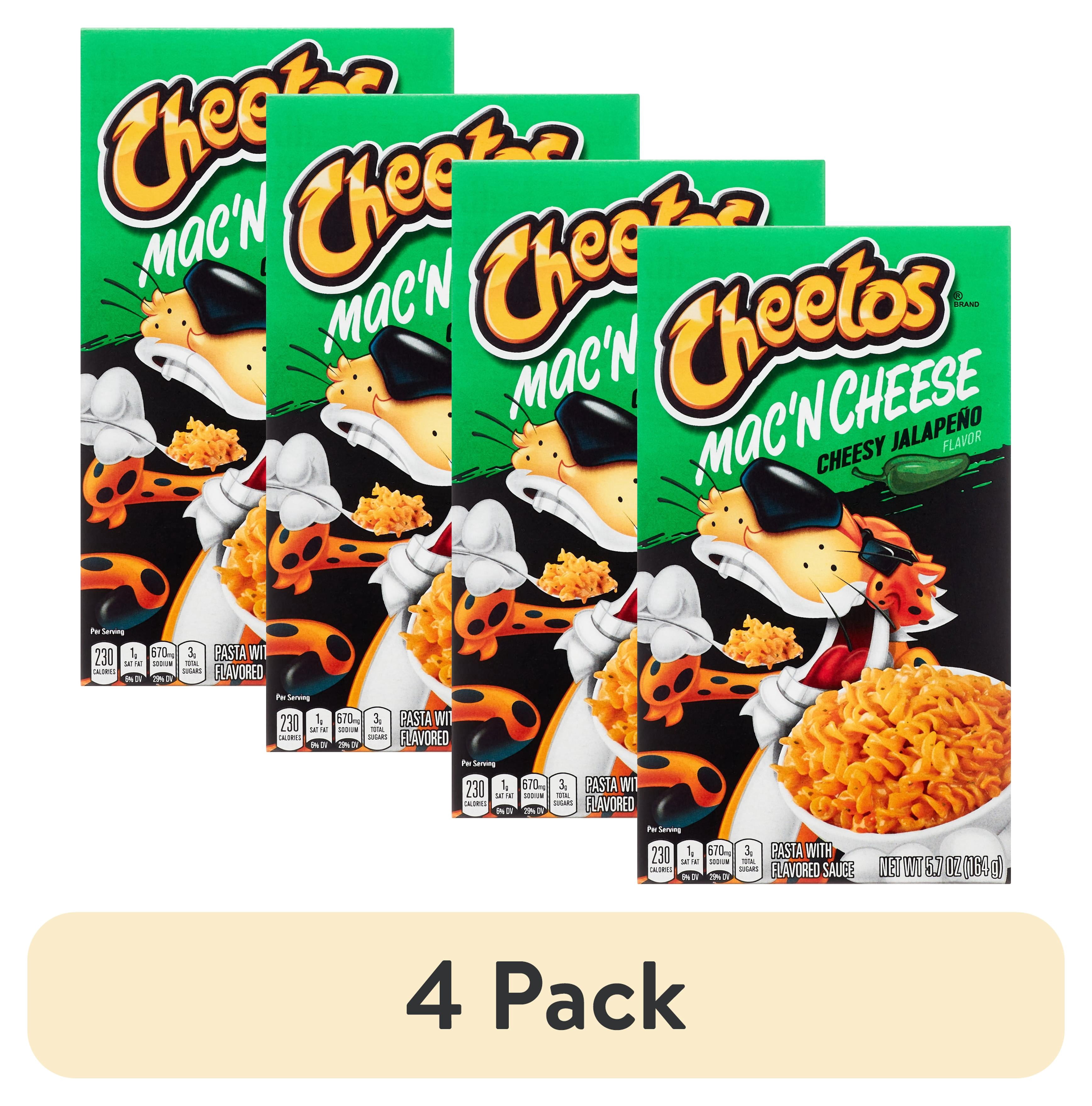 4 pack) Cheetos Mac 'N Cheese, Cheesy Jalapeno Flavor, Mac and