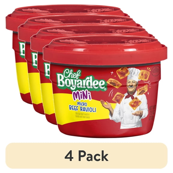 Chef Add Topping (4 pack) Chef Boyardee Mini Spaghetti Rings and Meatballs in Tomato ...