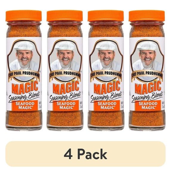 (4 pack) Chef Paul Prudhomme Magic Seafood Magic Seasoning Blends, 2 oz