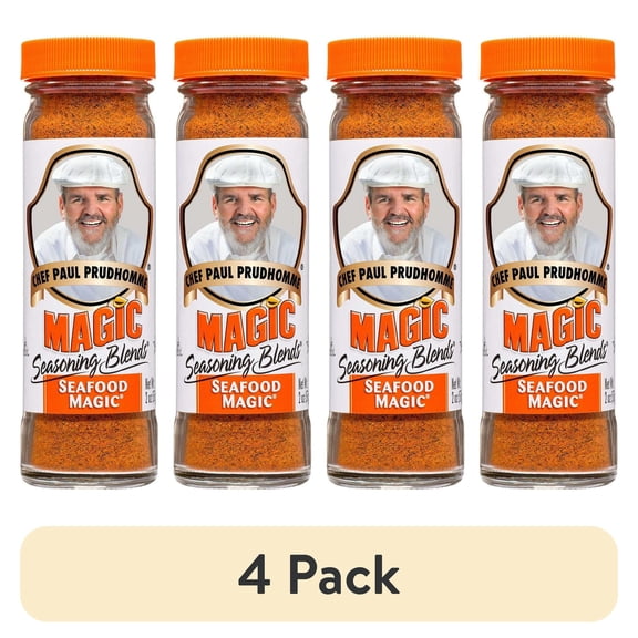 (4 pack) Chef Paul Prudhomme Magic Seafood Magic Seasoning Blends, 2 oz