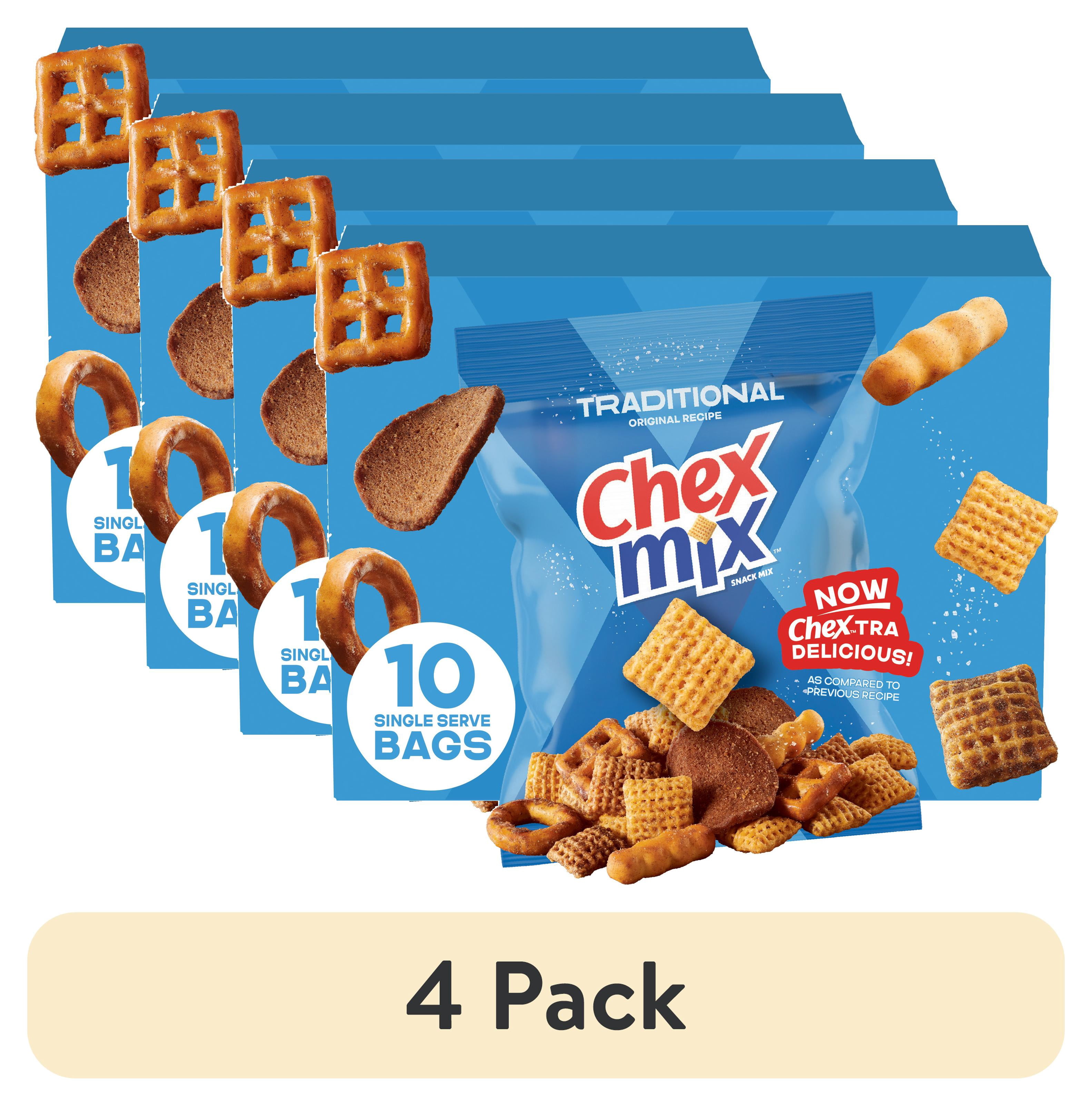 4 pack) Chex Mix Snack Mix, Traditional Original Recipe, Multipack