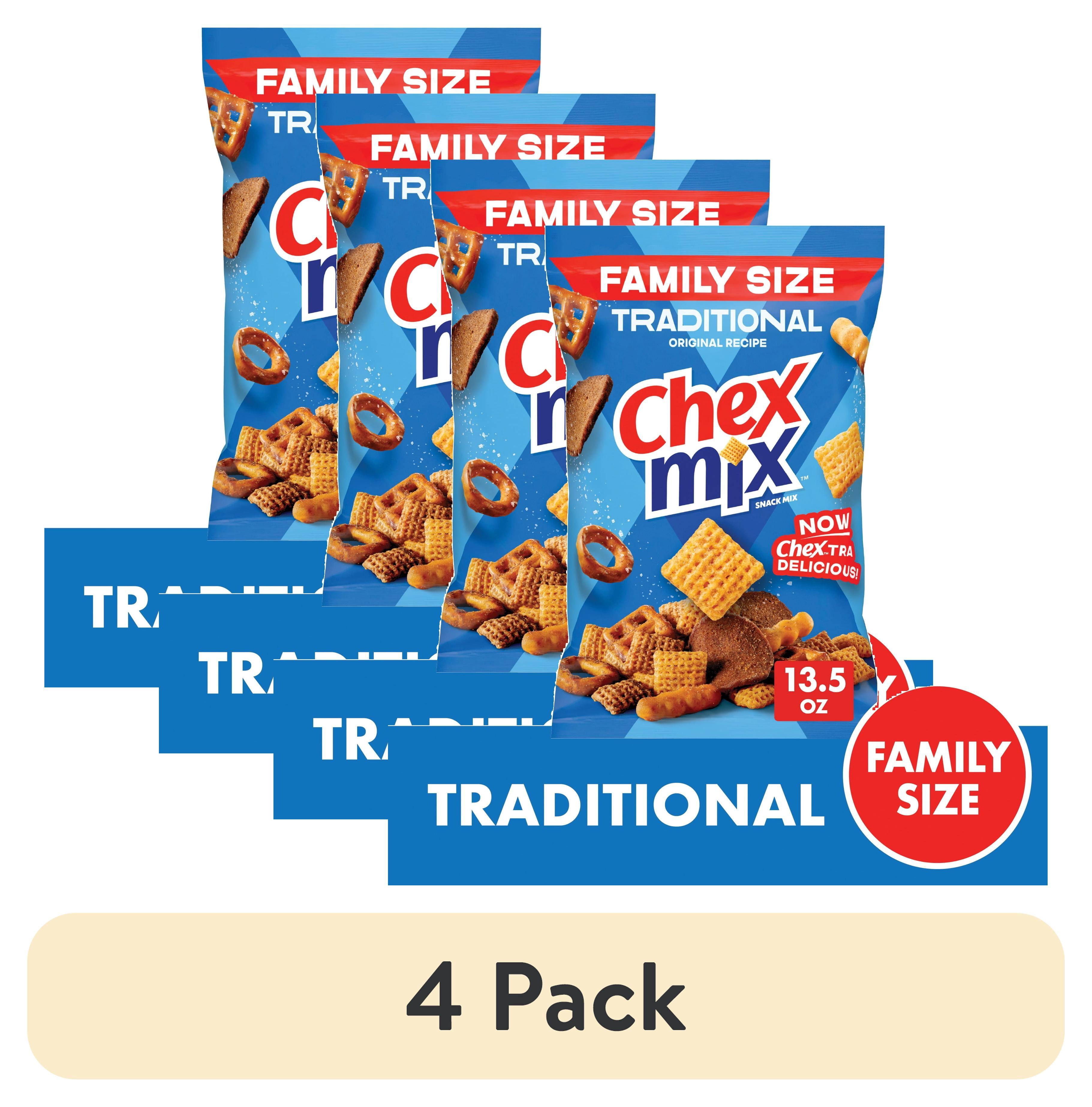 4 pack) Chex Mix Traditional Original Recipe Snack Mix, Savory