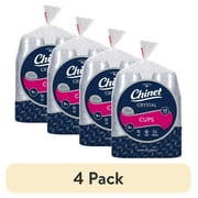 4 pack Chinet Crystal  Premium Disposable Plastic Cups, Clear, 9 oz, 50 Count