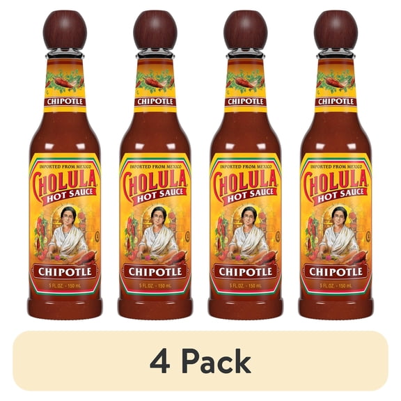 (4 pack) Cholula Chipotle Hot Sauce, 5.0 fl oz Bottle