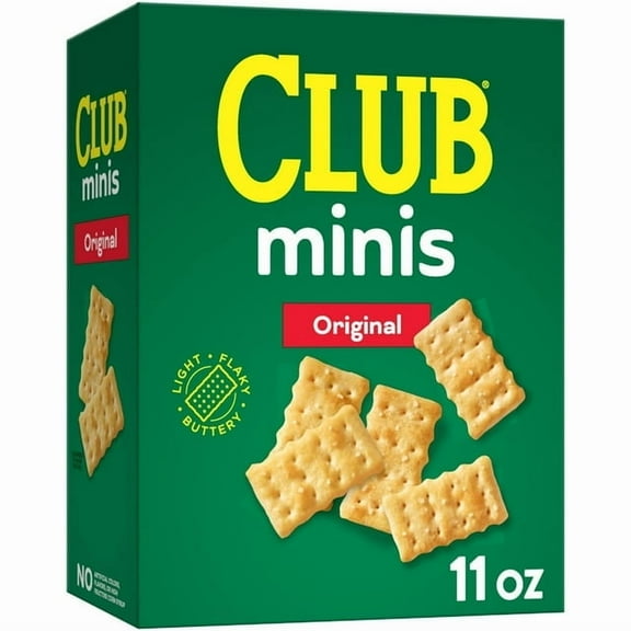(4 pack) Club Minis Original Crackers, Lunch Snacks, 11 oz