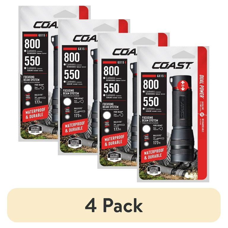 COAST GX15 Waterproof Flashlight - 800 Lumen's - IPX7 Rated