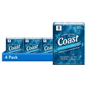 (4 pack) Coast Refreshing Deodorant Bar Soap, for All Skin Types, Classic Scent, 3.2 oz, 8 Bars