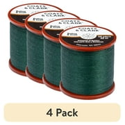 (4 pack) Coats & Clark Dual Duty Plus Button & Craft Thread, 50 yards/45 meters, Forest Green.