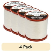 (4 pack) Coats & Clark Dual Duty Plus Button & Craft Thread, 50 yards/45 meters, Natural.