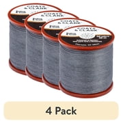 (4 pack) Coats & Clark Dual Duty Plus Button & Craft Thread, 50 yards/45 meters, Slate .