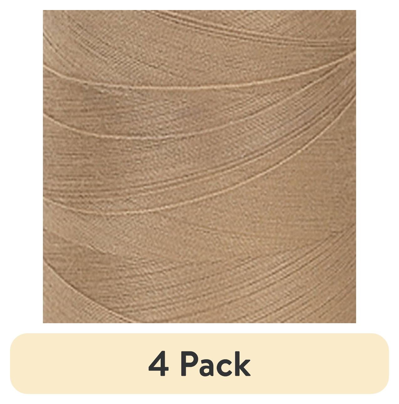 (4 pack) Coats & Clark Surelock Cone Beige Polyester Sewing Thread, 3000 Yards