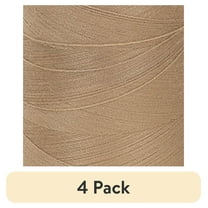 (4 pack) Coats & Clark Surelock Cone Beige Polyester Thread, 3000 Yards