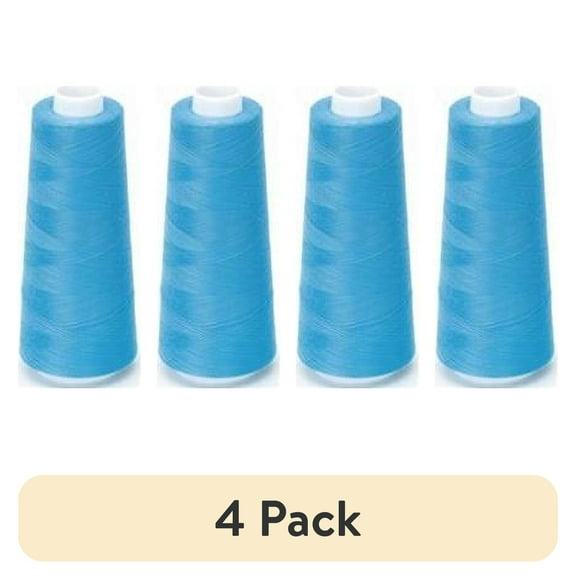 (4 pack) Coats & Clark Surelock Cone Wedgewood Polyester Thread, 3000 Yards