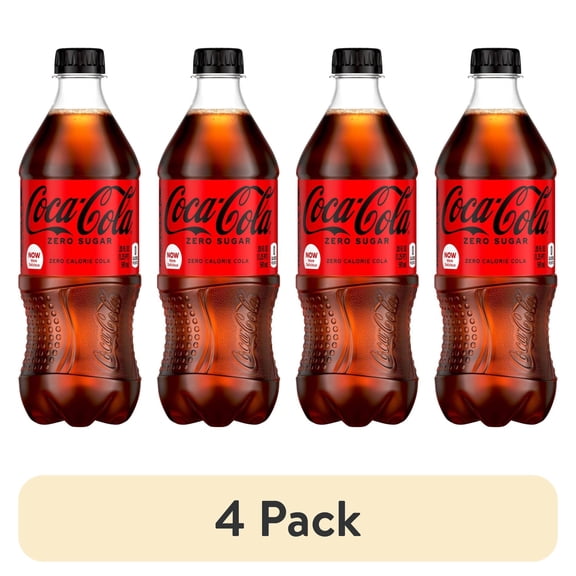 (4 pack) Coca-Cola Zero Sugar Coke - 20 oz (Packaging Varies)