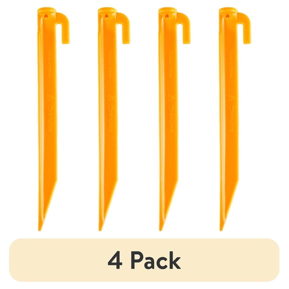 (4 pack) Coghlan's Tent Pegs - 9 in., Lightweight and 100% Recycled Plastic