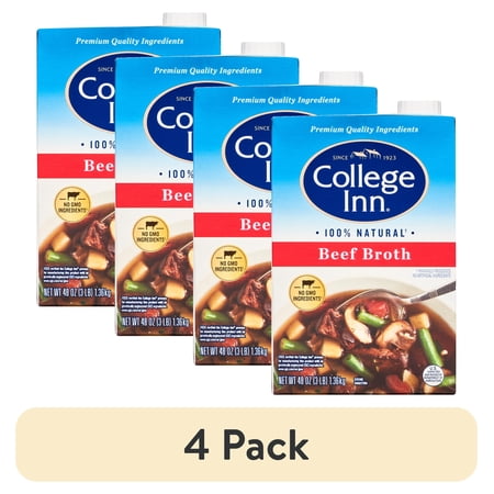 (4 pack) College Inn Beef Broth, 48 oz Carton