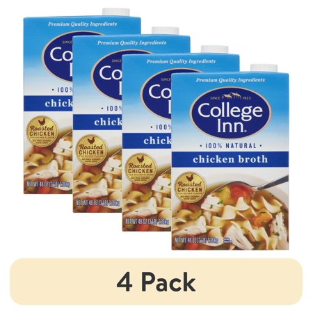 (4 pack) College Inn Chicken Broth, 48 oz Carton
