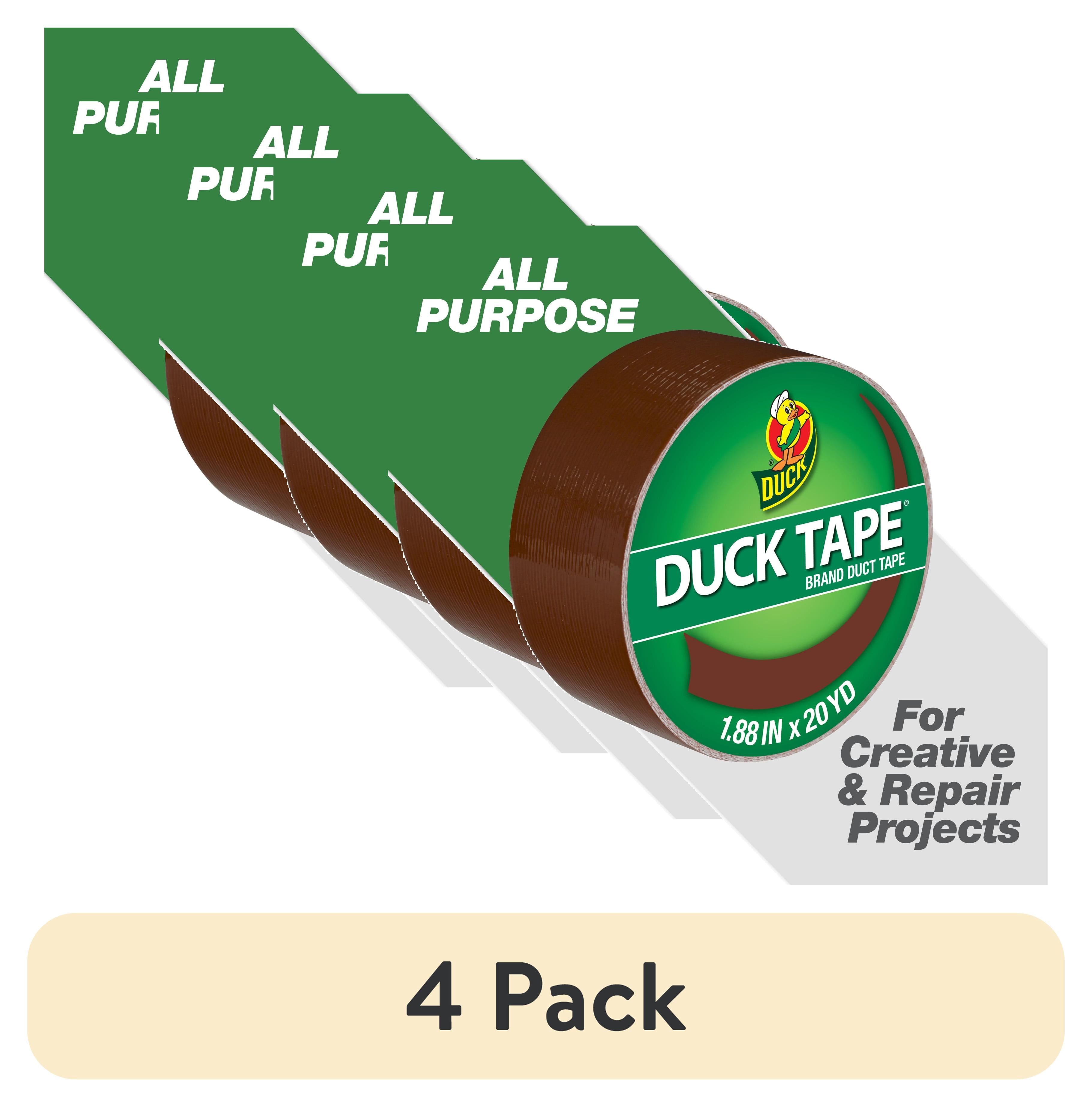 (4 pack) Color Duck Tape Brand Duct Tape, 1.88 in. x 20 yd., Brown