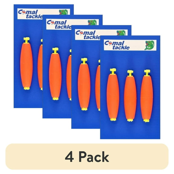 (4 pack) Comal Tackle 2.5" Cigar Snap-On Float, 3 Pack