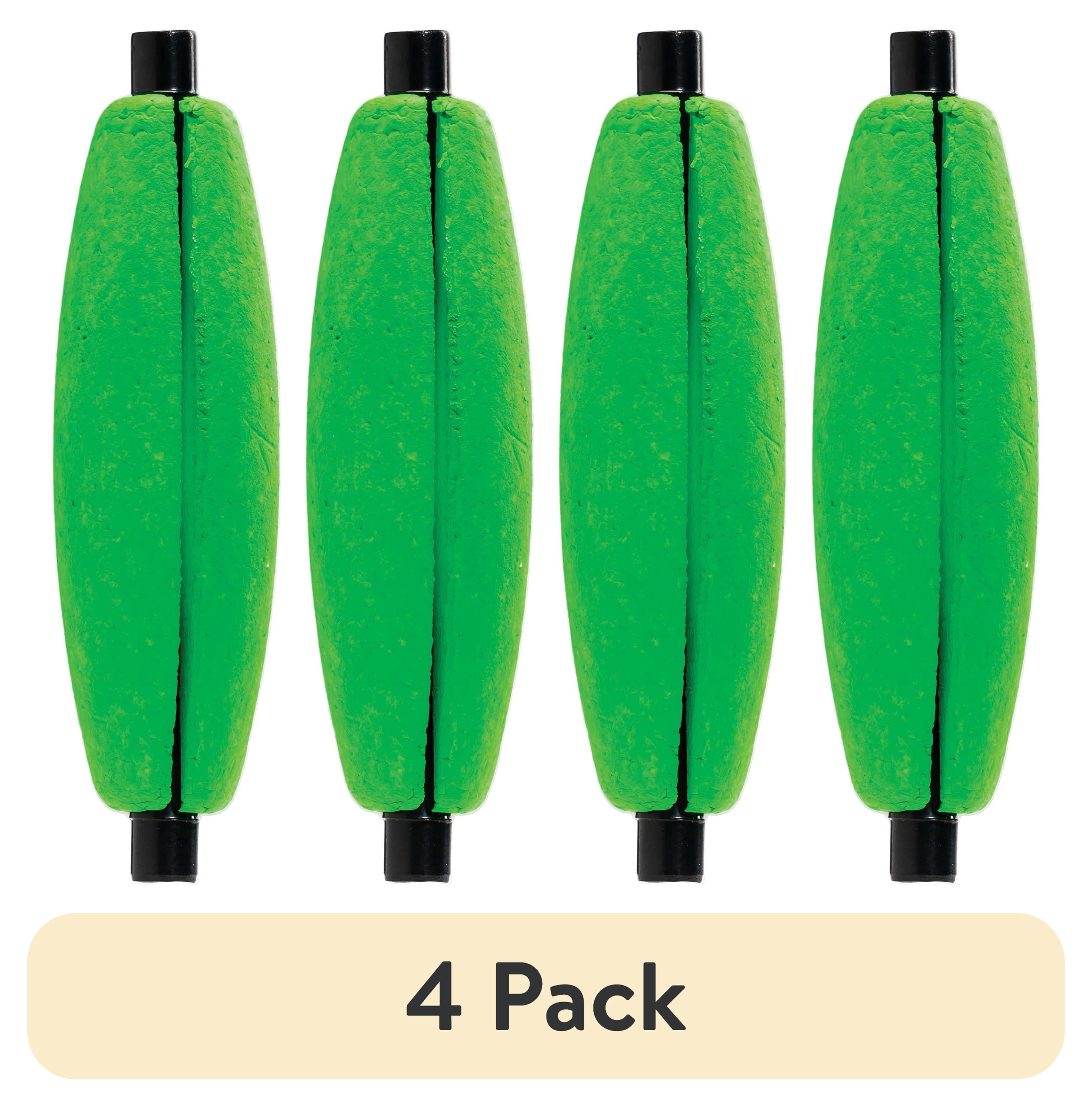 (4 pack) Comal Cigar Snap-On Fishing Bobbers, 2.5-Inch, 3-Pack