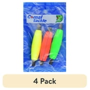 (4 pack) Comal Cigar Slotted Peg Fishing Bobbers, 3-Inch, 3-Pack