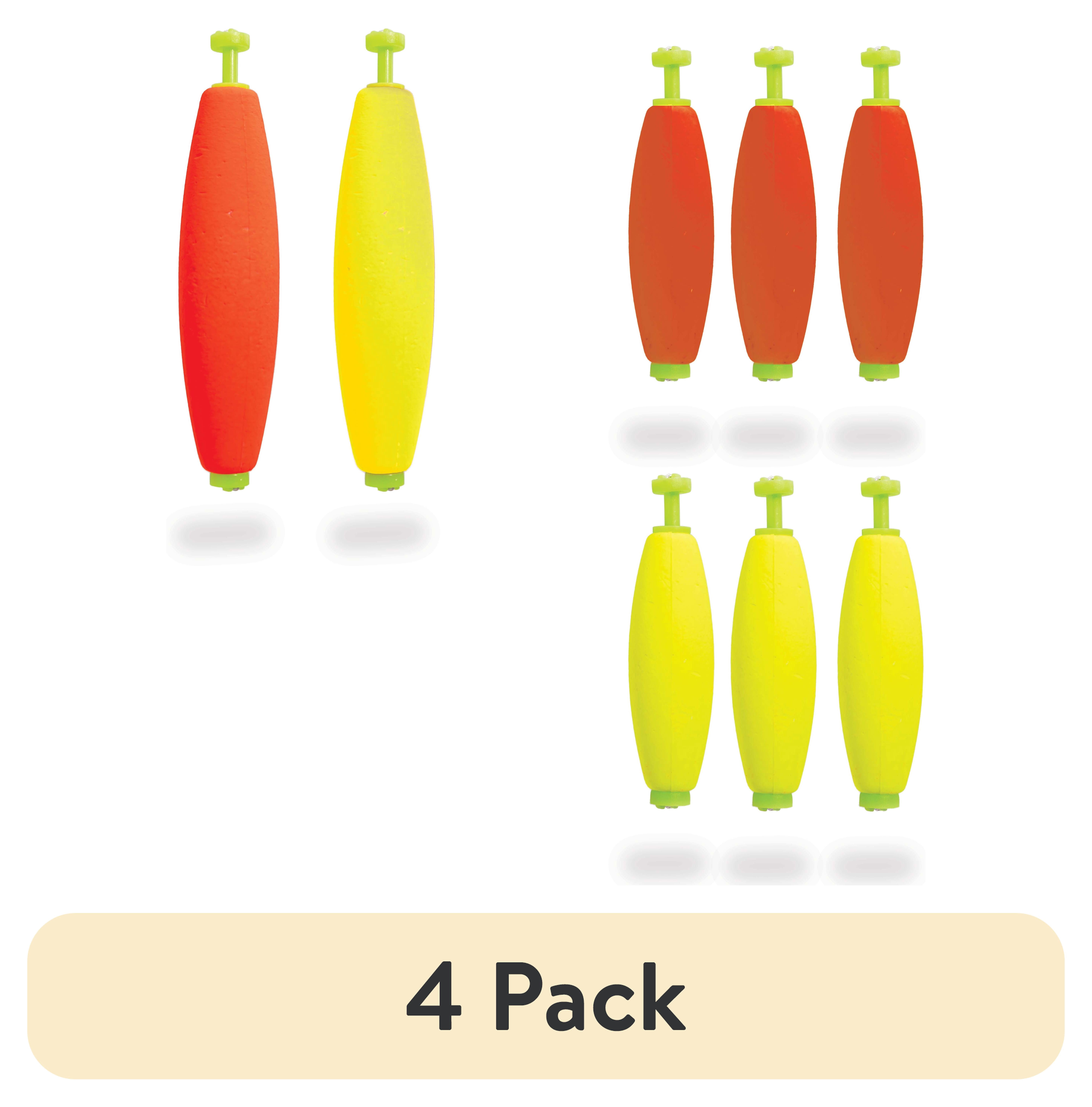(4 pack) Comal Tackle Snap-On Foam Fishing Bobber Assortment, 8-Piece Set