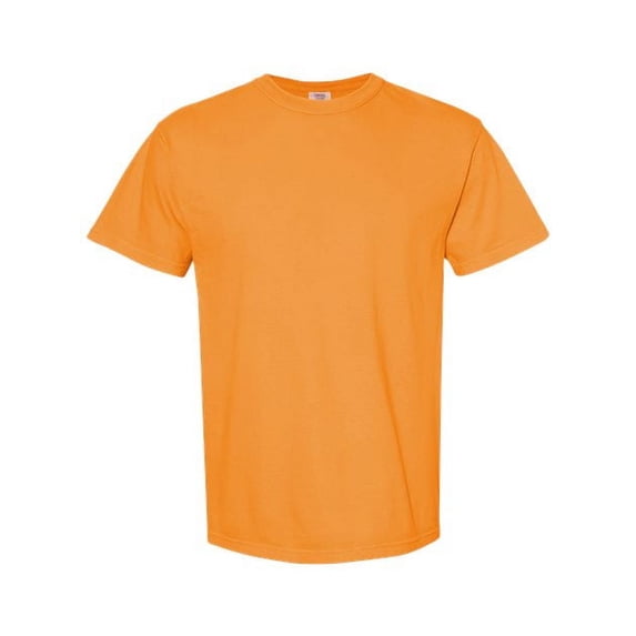 (4 pack) Comfort Colors Mens Garment-Dyed Heavyweight T-Shirt, 4XL, Bright Orange