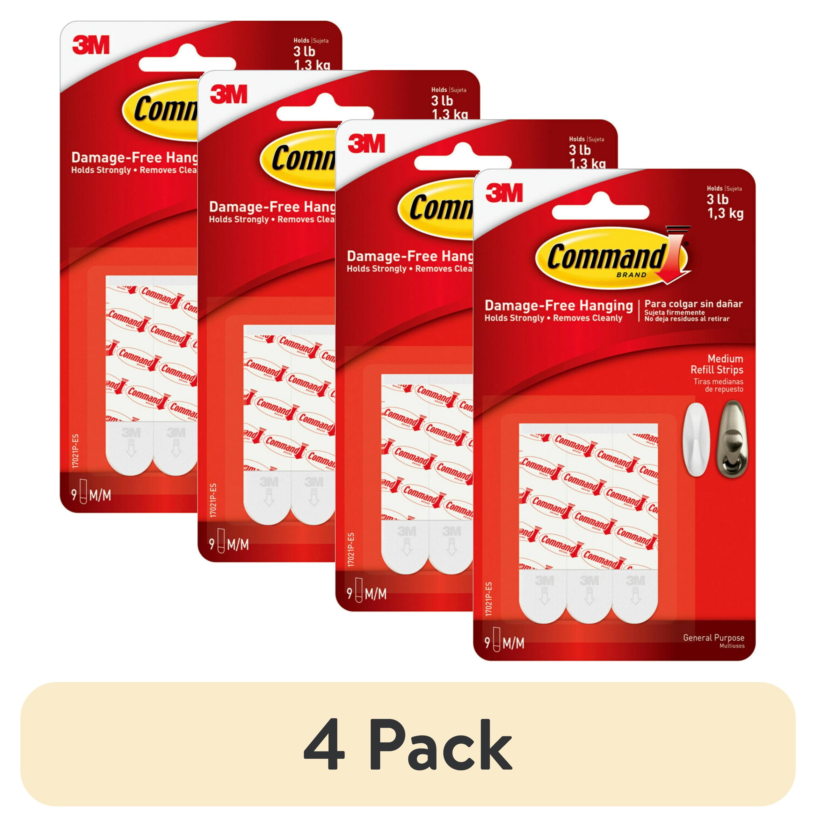 Command Medium Refill Strips, 9 Strips Per Package Command Medium Refill Strips, 9 Strips Per Package