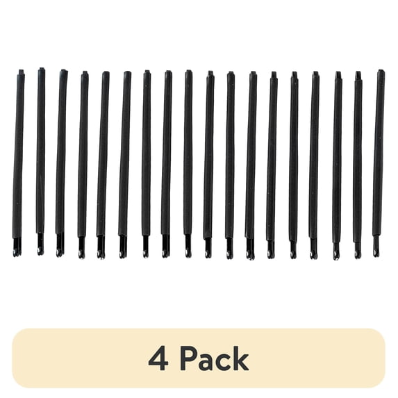 (4 pack) Conair Dent-Free Bobby Pins for Pin Ups and Simple Styling of All Hair Types in Black, 18ct