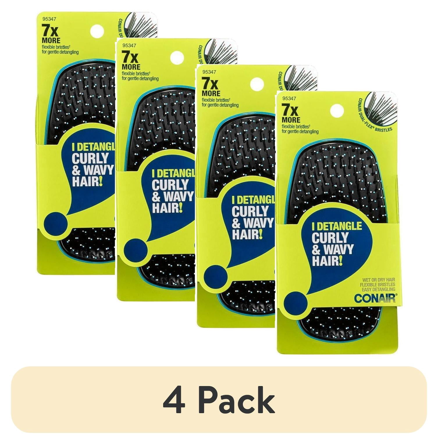 (4 pack) Conair No More Knots Handheld Flex Bristle Hair Brush ... - No-Knot Durability In Daily Flex