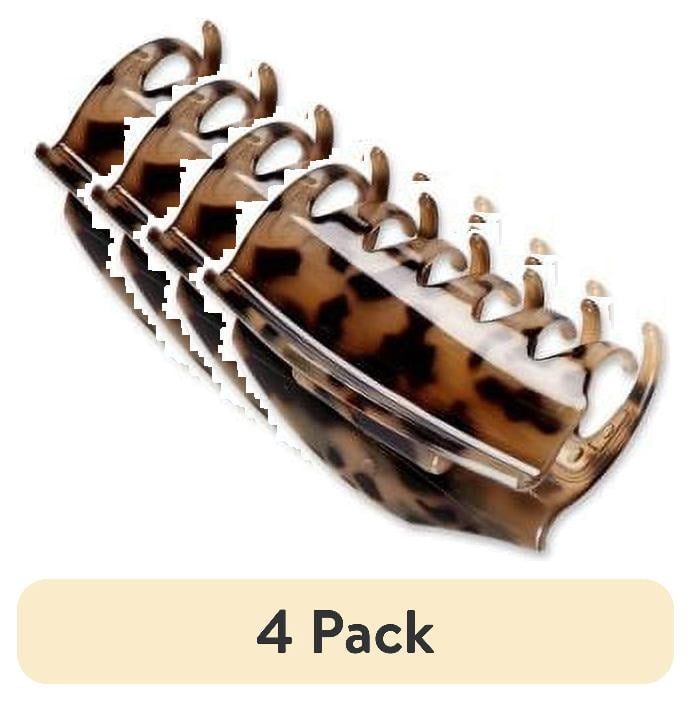 (4 pack) Conair Scunci 6cm Covered Hinge No Slip Jaw Clips, 2 Pack