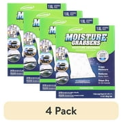 4 pack Concrobium Moisture Grabbers Moisture Absorbing Pouch, Fragrance Free, 1 XL Pouch