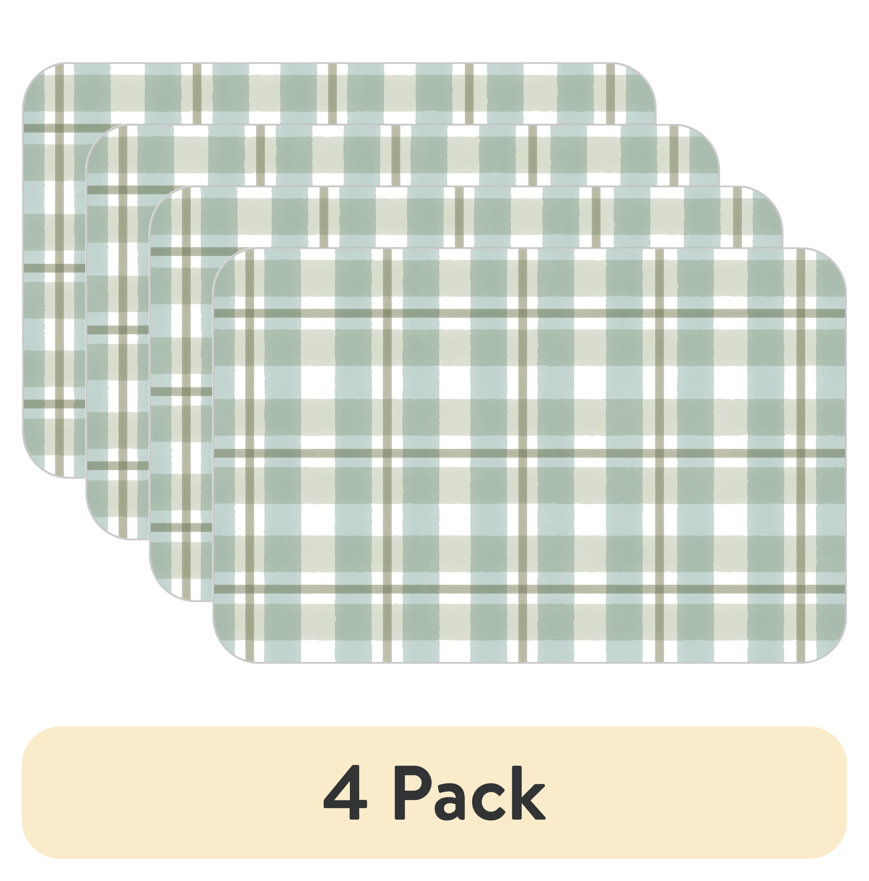 (4 pack) Conimar Garden Vines Reversible Flexible Plastic Placemat